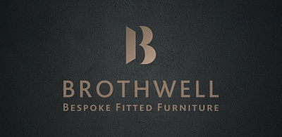 Brothwell Bespoke Fitted Furniture Logo design b branding furniture graphic design identity joinery logo wood