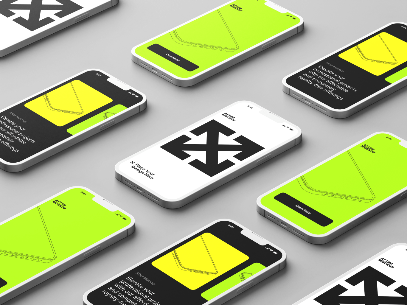 Introducing Clay iPhone Mockups apple clay craftwork design grey interface iphone iphone 14 iphone 14 max minimal mockups presentation