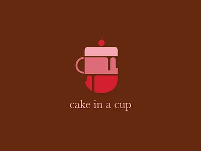 Cake in a Cup branding design graphic design illustration logo