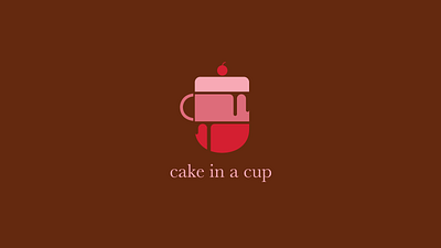 Cake in a Cup branding design graphic design illustration logo