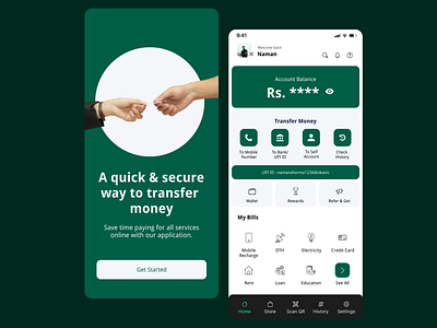 Payment App app design app ui banking app fintech fintech app fintech app design mobile app mobile app design money transfer online wallet payment personal finance transactions wallet