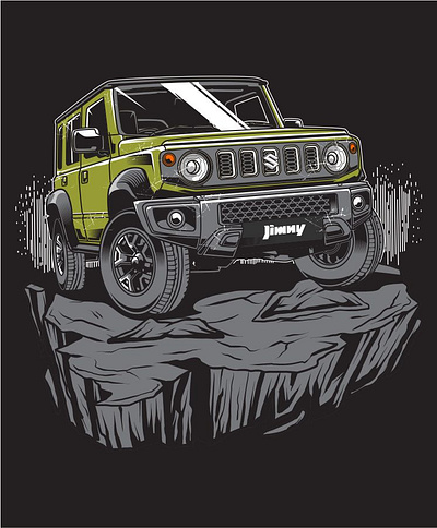 Offroad adventure 4x4 apparel automobile automotive illustration jeep
