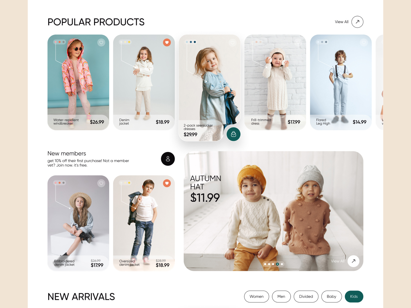 Children's clothes online shop by Malevich for Malevich IT UI/UX Team