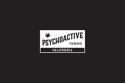 Psychoactive Farms Branding brand branding design graphic design lettermark logo typography