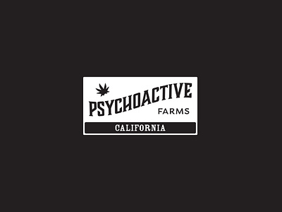 Psychoactive Farms Branding brand branding design graphic design lettermark logo typography