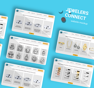 Jewellery Website re-design branding design ui ux web design