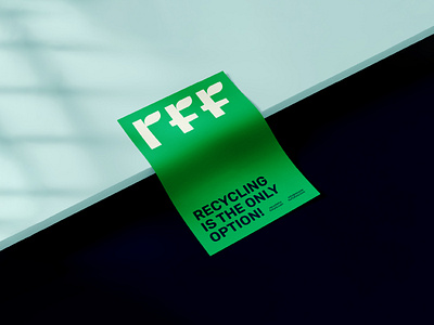 Recycleforfuture Brand Identity brand identity branding corporate stationery go green graphic design letteehead logo minimal identity monogram nature plactic waste plant plastic poster recycling stationery