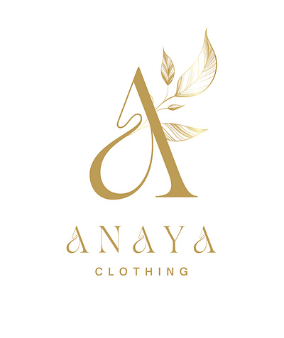 Anaya Clothing a logo anaya logo branding identity typographical logo