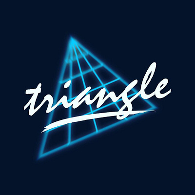 Triangle Artwork for Bermuda Love Triangle brand branding design graphic design illustration lettermark typography