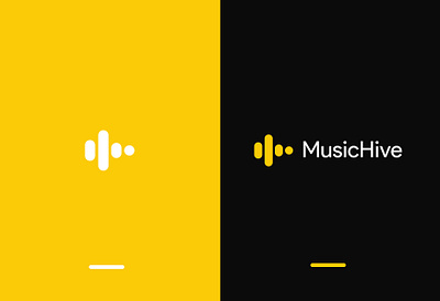 Logo MusicHive Project branding design graphic design logo mahdi rabiee mohammad mahdi rabiee ui vector