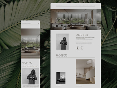 Interior Designer | Landing Page aesthetic branding design interior design interior designer ui ukraine ux visual webdesign website
