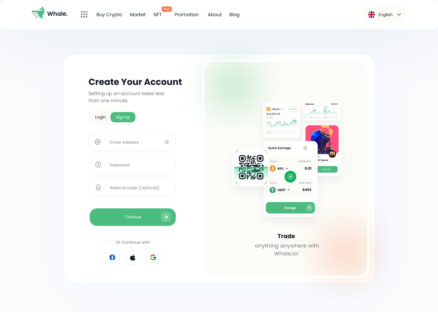 Crypto Web Dashboard Login/SignUp Page by UI/UX monster on Dribbble