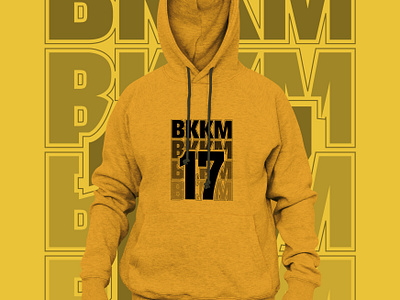 Hoodie Design bkkm branding fashion flat graphic design hoodie illustration minimal text typography vector