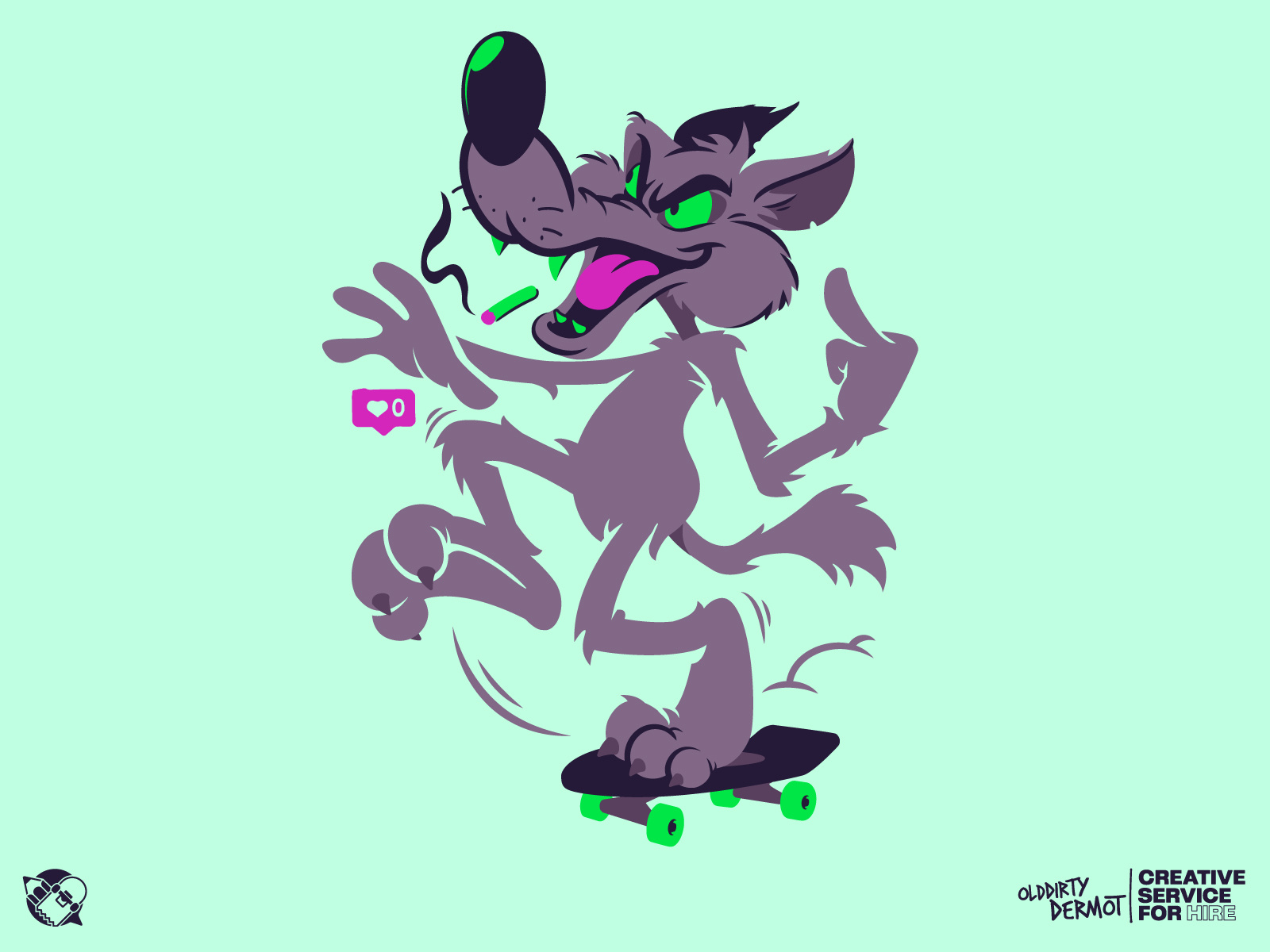 wolf-man-by-dermot-reddan-on-dribbble