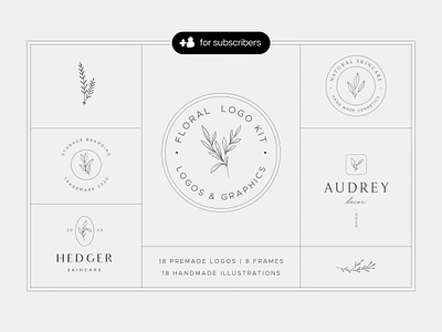 Floral Graphics & Logo Templates aesthetic ai brand download elegant eps floral identity logo pixelbuddha png presentation psd soft template