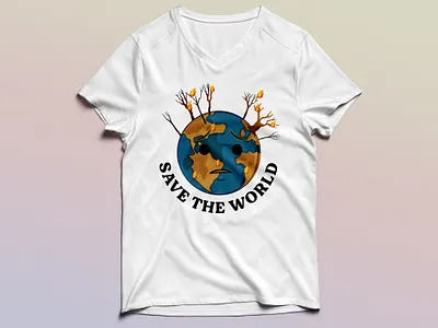 CLIMATE CHANGE T-SHIRT DESIGN cat in space t shirt climate change environment global warming graphic design nature t shirt t shirt design t shirt designs typography