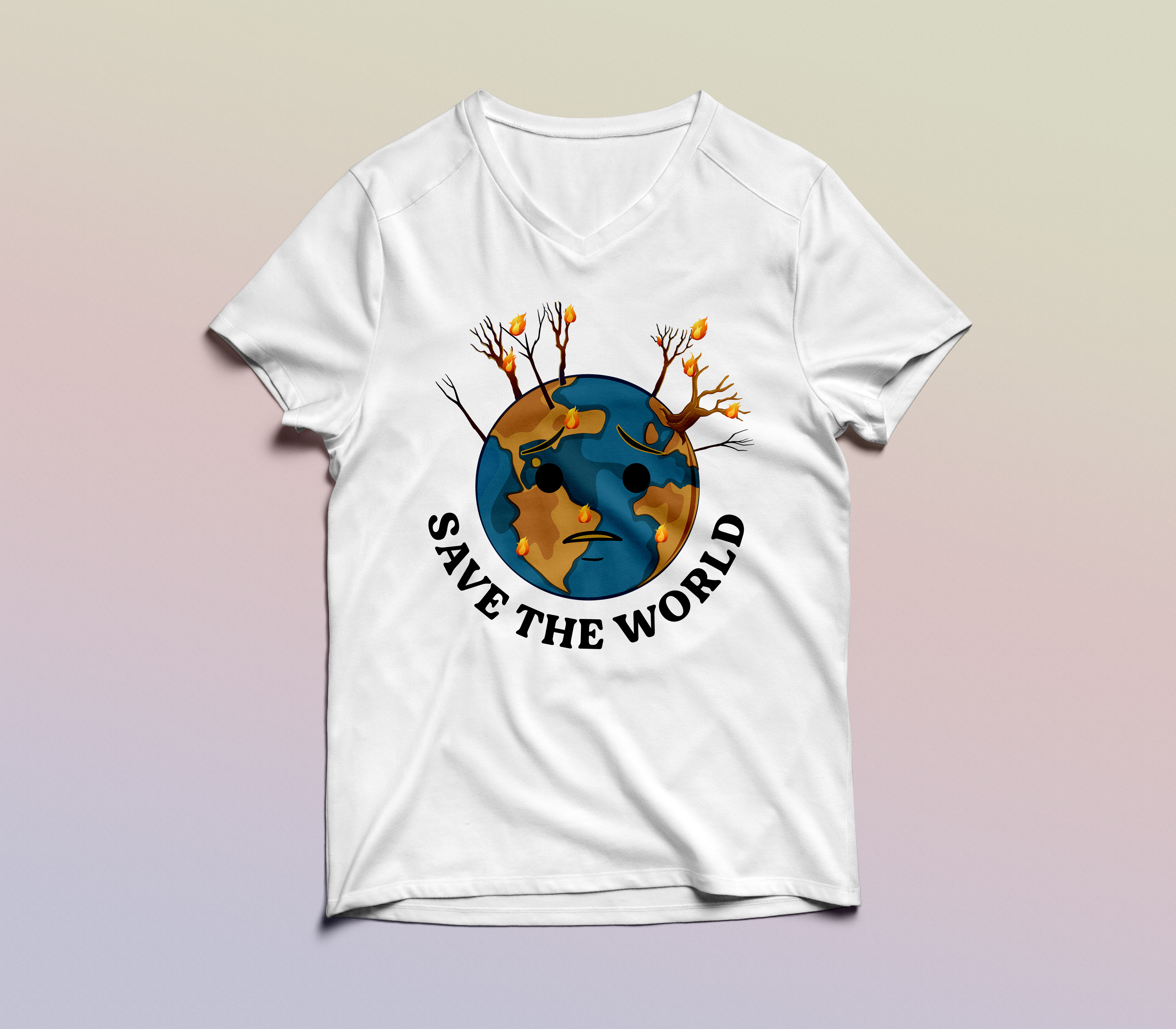 climate change t shirt design