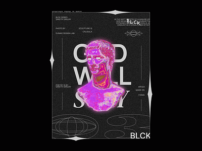 BLCK 03 design edgy graphic design illustration poster typography vector