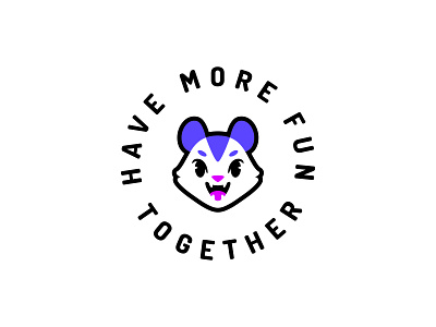 Playsum branding character community cute design game games illustration logo logotype mascot opossum