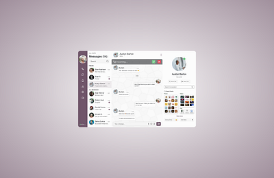 UI Dashboard - Messaging App adobe xd app design chat interface design messaging app product design ui uiux user experience ux