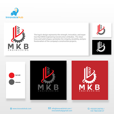 Construction Logo - MKB Engineering advertising agny best advertising agency branding building logo construction logo create logo design flat logo innovatixhub inspection logo logo logo maker logodesign minimalist logo mkb engineering mortage logo real estate logo retalor logo symbol vector