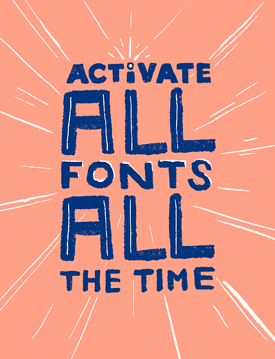 Please & Thank You! activate adobe come on fonts illustration lettering