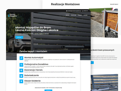 Montaż Napędów - Web Design 🔧 branding ui web web design website design