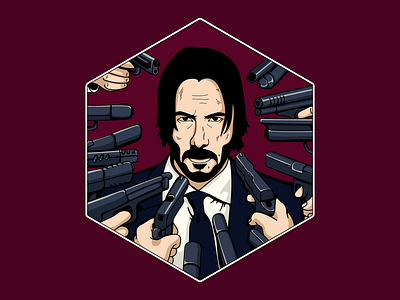 John Wick art character illustration illustrator john wick keanu keanu reeves reeves