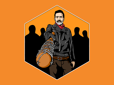 The Walking Dead – Negan art character illustration illustrator jeffrey dean morgan negan the walking dead walking dead