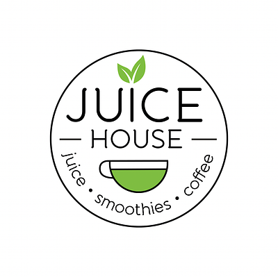 Juice House Logo branding coffee coffee shop healthy juice juice bar logo logos smoothies