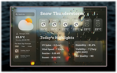 Weather web app app branding design figma glass morphism graphic design illustration logo typography ui ux vector