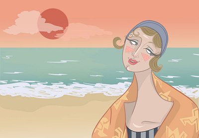 Venus Concept Italy beach beauty illustration summer