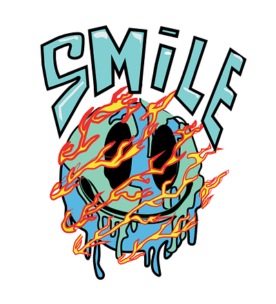 Smile Graffiti Illustrator Art graphic design illustration