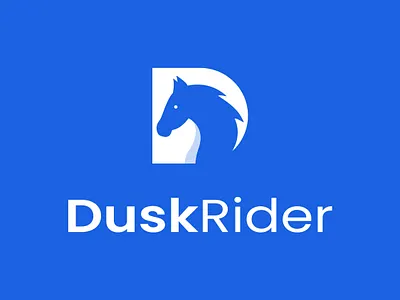 Dusk Rider - Logo Design abstract logo best logo branding creative creative logo design dusk duskrider logo gradient gradient logo horse illustration logo logobrand logoprocess modern negetive space logo rider unique