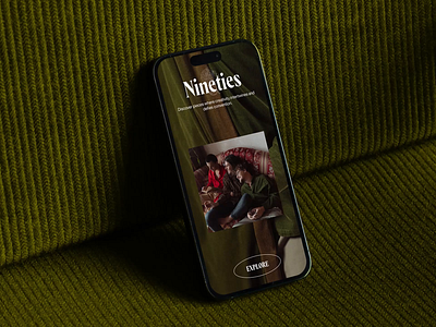 Nineties - Mobile branding logo mobile ui ux website