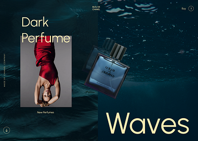 Perfume web design branding design ui uiesign uiuxdesign ux webdesign