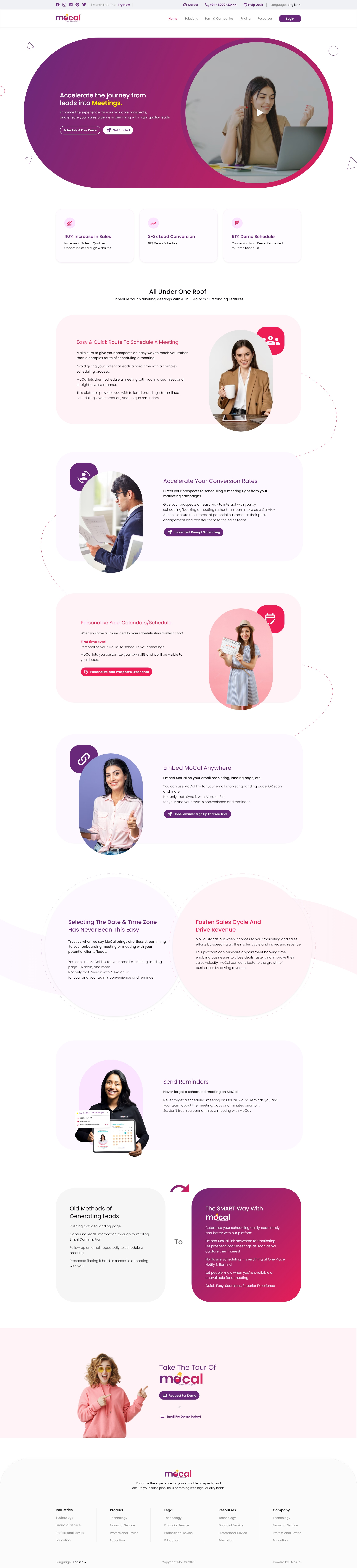 MoCal Product Landing Page app blacktheme design illustration logo typography ui uidesign ux ux design