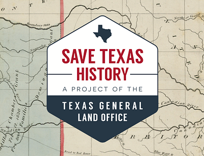 Save Texas History Logo branding geometric history logo maps non profit texas