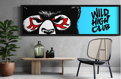 Wild High Club branding design illustration logo