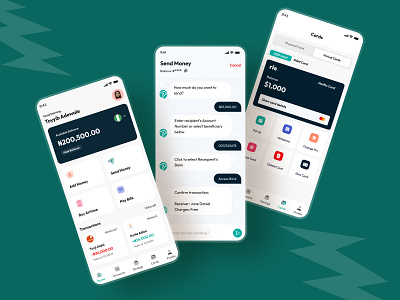 Chat Banking Fintech App app bank chat chat banking design finance financial app fintech product design ui uiux design