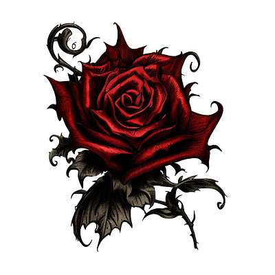 Red Rose illustration