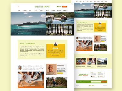 Travel Website UI Design design ui ux web website ui