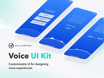 Voice UI Kit android animation app figma figma resource ios multi modal template ui ui kit voice vui