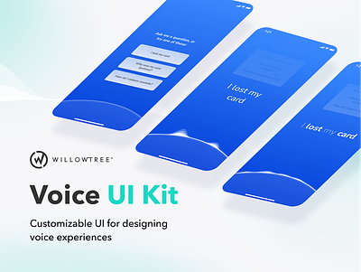 Voice UI Kit android animation app figma figma resource ios multi modal template ui ui kit voice vui