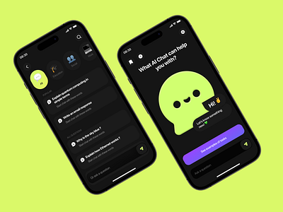 AI Chat Assistant Design ai app chat ai chat bot chatbot design etnocode ios messaging mobile app mobile application mobile design ui ux