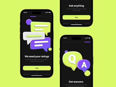 AI Chat Bot App Design ai ai chat android app application design bot messaging chat ai chat application chat bot chat design design etnocode ios mobile app mobile application onbording onbording mobile onbording ui uikit