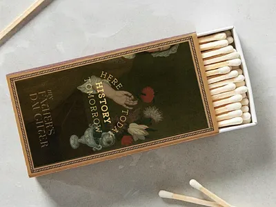 My Father's Daughter brand design branding graphic design illustration logo matchbook matchbox matches typography