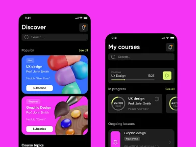 Education app app branding daily ui design education figma graphic design mobile ui ux web