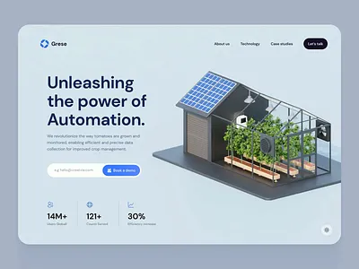 Grese - UI Concept Animation 3d after effects animation automation blender concept illustration loading robot ui website