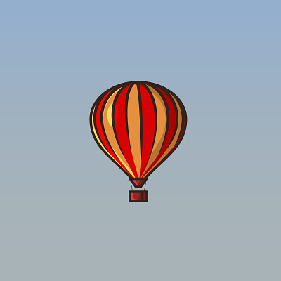 Hot Air Balloon Day vector illustration design. air balloon alvi studio balloon design colorful balloon graphic design hot air balloon illustration parachute parachute logo parachute vector vector design